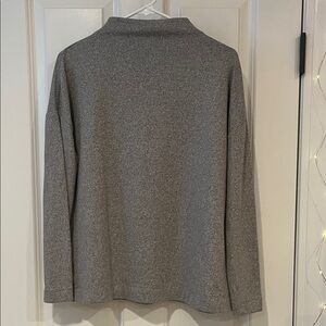 LOFT Women’s Charcoal Gray Half Turtleneck Sweater
